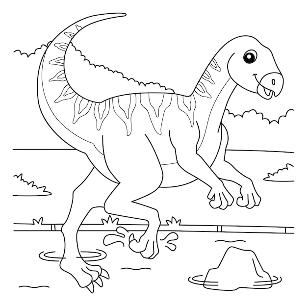 Qantassaurus coloring page for kids