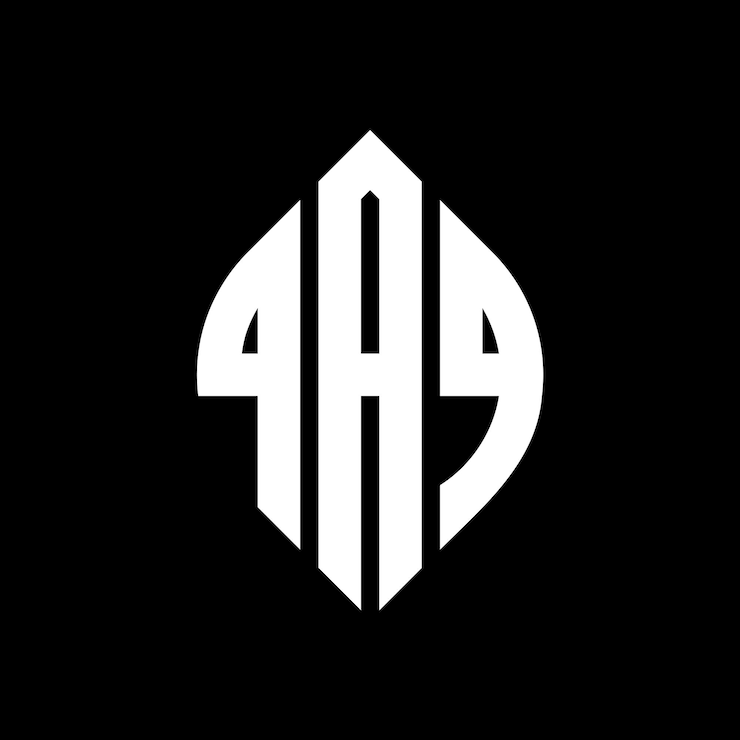 Vector qaq 圓形字母標誌設計 圓形和圆形 qaq 圆字母用排版風格 三個頭字母形成圓形標誌 qaq圓形章 抽象單字母 字母 標誌 矢量
