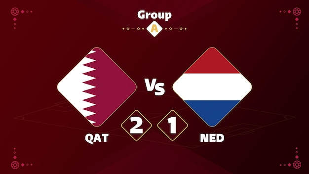 Qatar 2022 Competitie Qatar VS Nederland wedstrijd