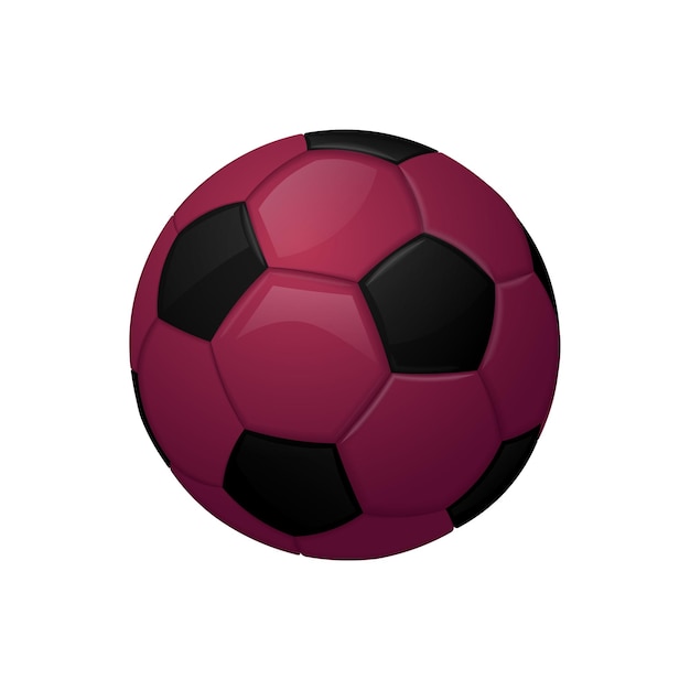 Qatar bordeaux voetbal of voetbal Sport apparatuur pictogram