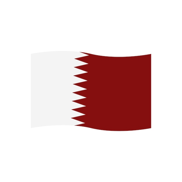 qatar flag icon vector