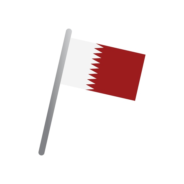 カタール 国旗 アイコン ベクトル
