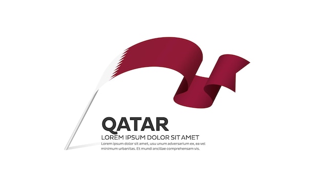 Qatar flag vector