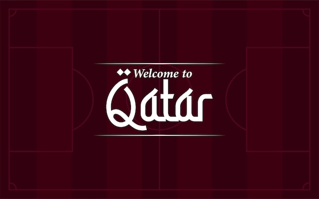 Sfondo del torneo di calcio del qatar per uso banner