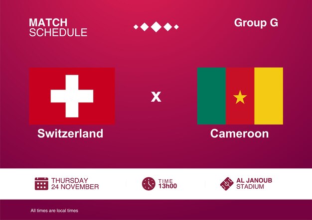 qatar schema wedstrijd
