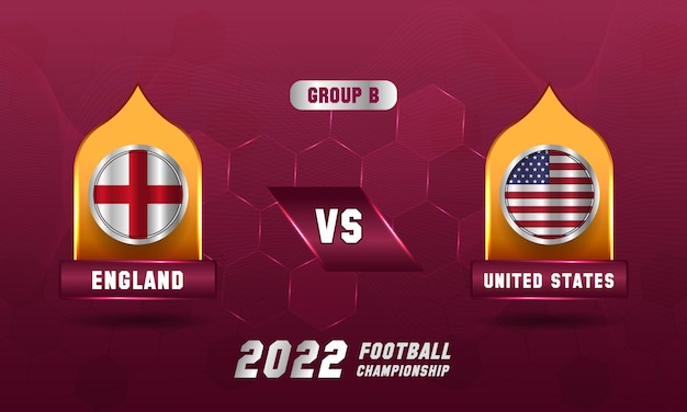 Qatar Soccer World Cup 2022 Engeland vs Verenigde Staten wedstrijd