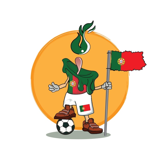 Qatar world cup character, Portugal country