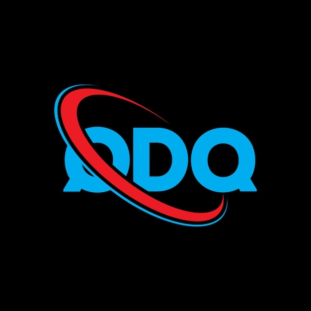 Вектор Логотип qdq буква qdq буквенный дизайн логотипа инициалы логотипа qdq, связанный с кругом и заглавными буквами, логотип монограммы qdq типография для технологического бизнеса и бренда недвижимости