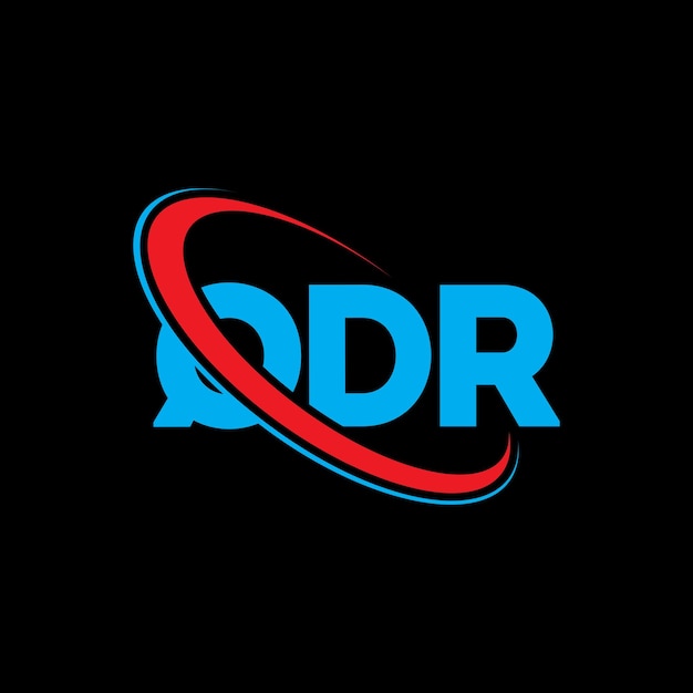 QDR ロゴ QDR 文字 QDR 字母 ロゴ デザイン イニシャル QDR 円と大文字で結びついたロゴ QDR テクノロジービジネスと不動産ブランドのタイポグラフィー
