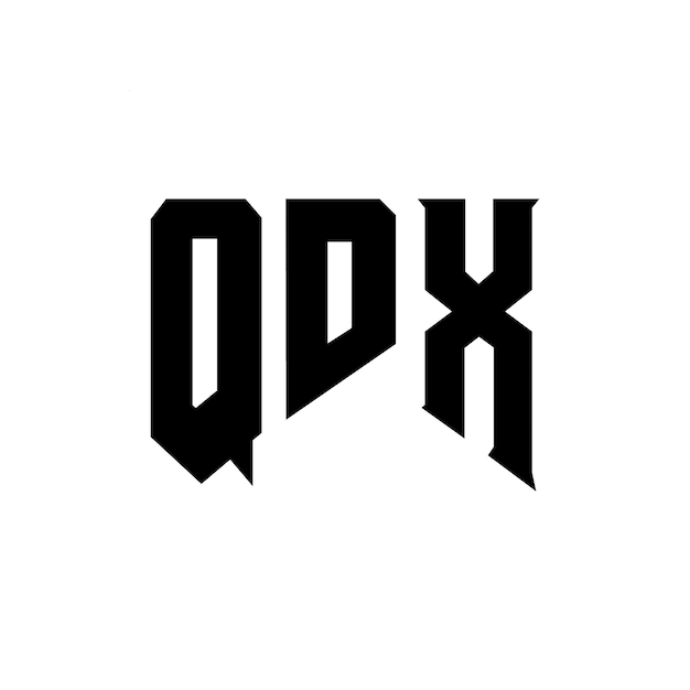 QDX letter logo design for technology company QDX logo design black and white color combination QDX logo QDX vector QDX design QDX icon QDX alphabet QDX typography logo design