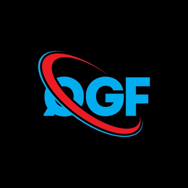 Logo qgf lettera qgf lettera logo design iniziali logo qgf collegato con cerchio e maiuscolo monogramma logo qgf tipografia per il business tecnologico e il marchio immobiliare