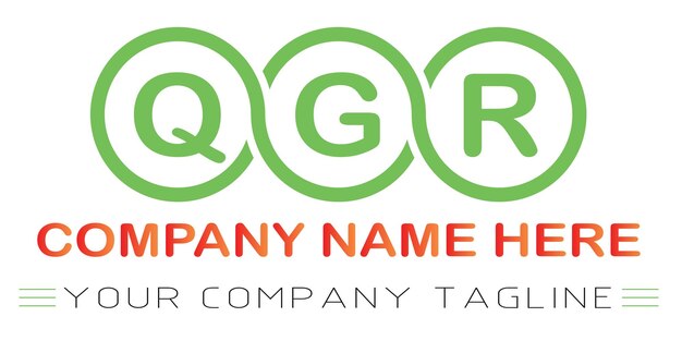 Vector qgr letter logo design