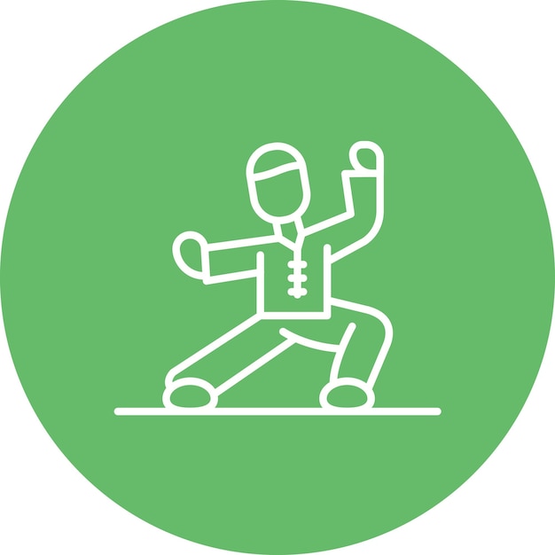 Qigong icon vector image Can be used for Alternative Medicine