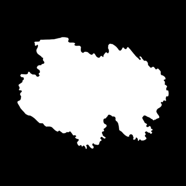 qinghai province map administrative divisions of china vector illustration