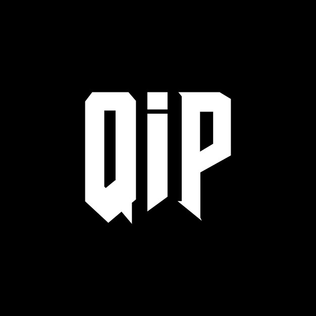 QIP LEGENDはQIP フォーマットのロゴデザインで黒と白のカラーコンビネーションQIP ロゴQIP ベクトルQIP アイコンQIP アルファベットQIP テイポグラフィー