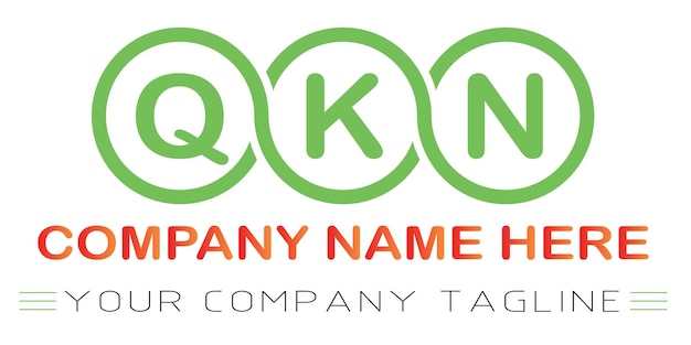 Vector qkn brief logo ontwerp