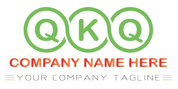 Vector qkq letter logo design