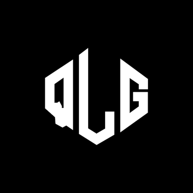 Vector qlg letter logo ontwerp met veelhoek vorm qlg veelhoek en kubus vorm logo ontwerp qlg zeshoek vector logo sjabloon witte en zwarte kleuren qlg monogram bedrijf en vastgoed logo