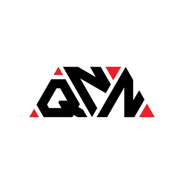 Qnn triangolo lettera logo design con forma di triangolo qnn triangolo logo design monogramma qnn treangolo vettoriale modello di logo con colore rosso qnn logo triangolare semplice elegante e lussuoso logo qnn