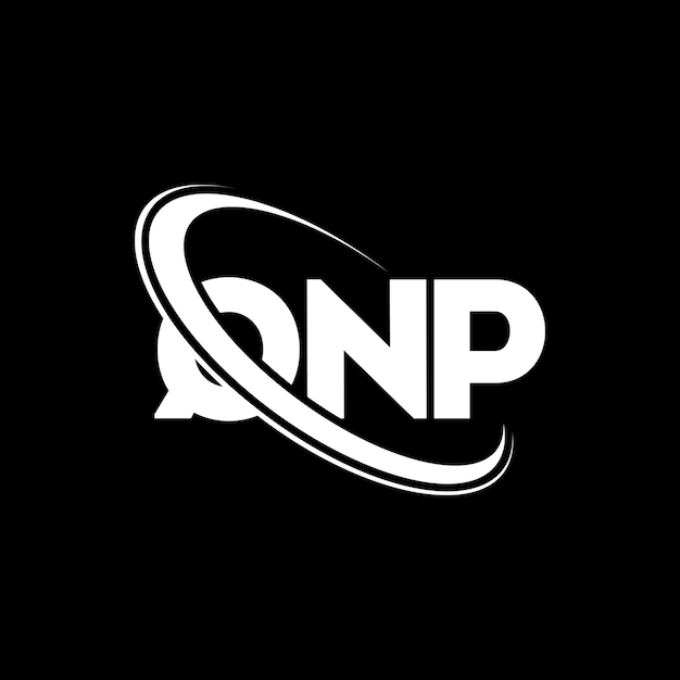 Vector qnp logo qnp letter qnp letter logo design initials qnp logo linked with circle and uppercase monogram logo qnp typography for technology business and real estate brand