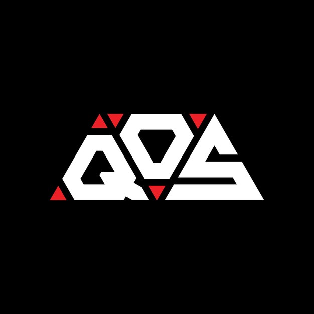 qos triangle letter logo design with triangle shape qos triangle logo design monogram qos triangle vector logo template with red color qos triangular logo simple elegant and luxurious logo qos