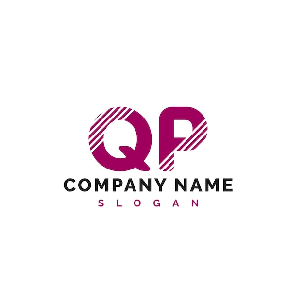 Vettore qp letter logo design qp letter logo vettore illustrazione vettore