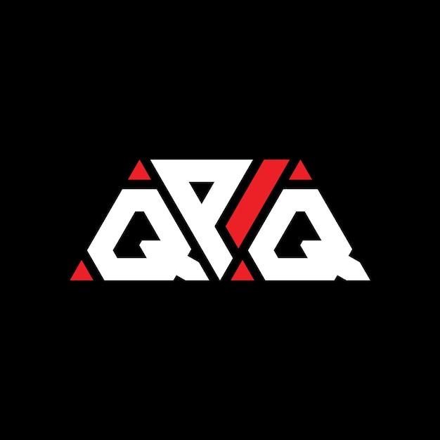 Vettore qpq triangolo lettera logo design con forma triangolare qpq logo triangolo design monogramma qpq treangolo vettoriale modello di logo con colore rosso qpq marchio triangolare semplice elegante e lussuoso logo qpq