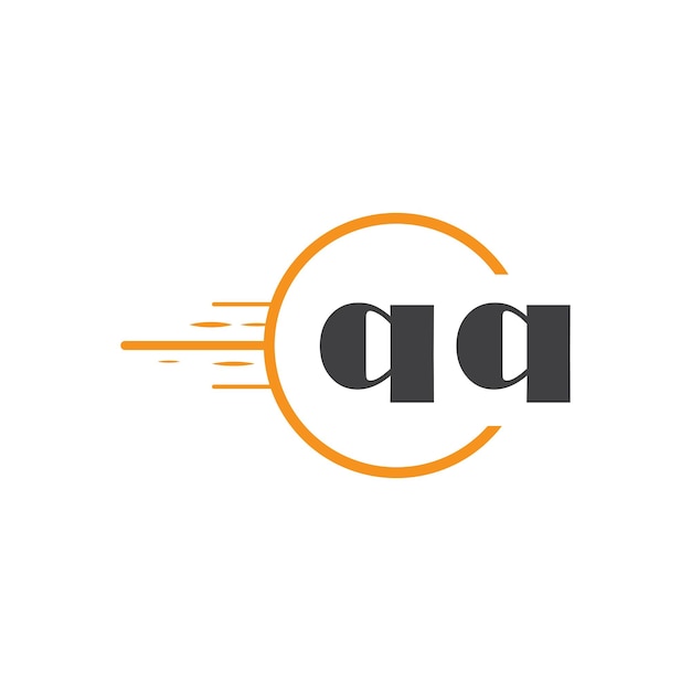 qq aanvankelijk monogram logo met cirkel stijl ontwerp
