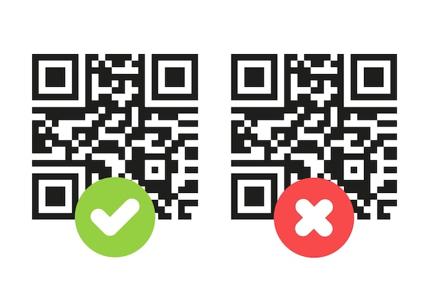 Qr code control icon. Vector Illustration