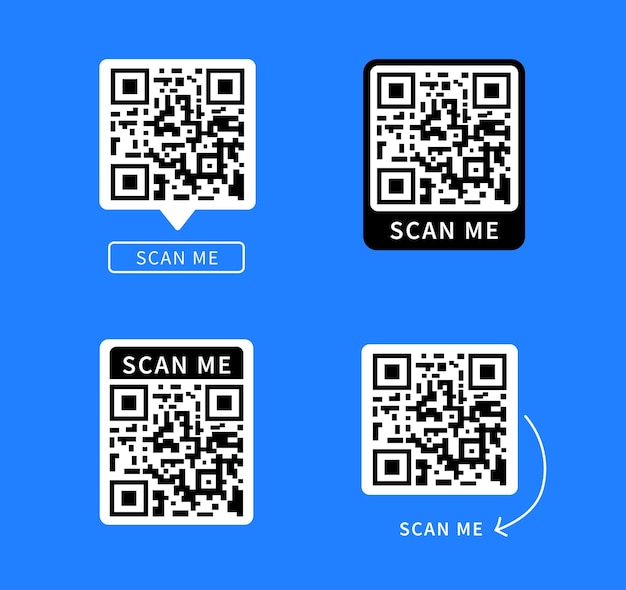 Значок qr-кода для оплаты продукта смартфона мобильного приложения отсканируйте мне знак qr-кода