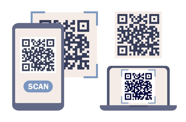 Как подключить ноутбук по qr коду Marta1995k Freepik
