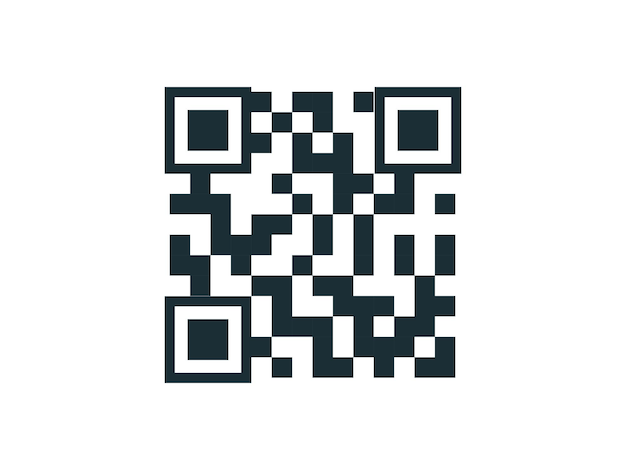 Qr code icon for smartphone, apps. the symbol for scanning encrypted information.
vector