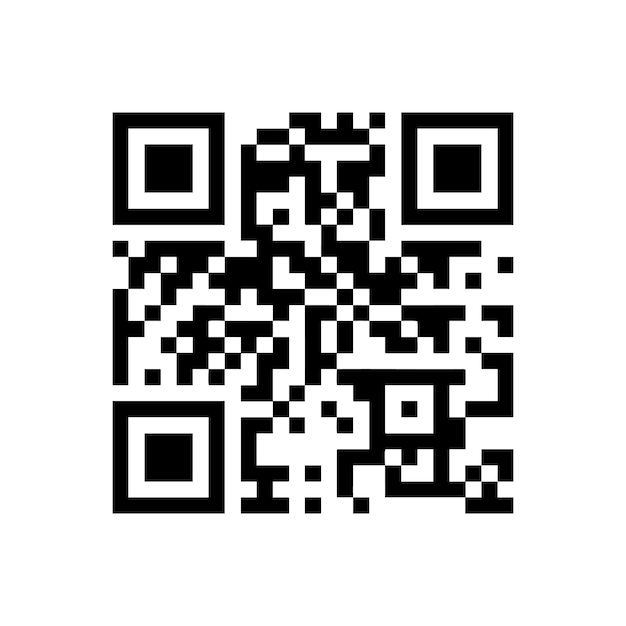 qr code icon square matrix symbol for digital access and mobile scan tools vector black and white pattern for payment and url apps sign modern data concept for tech interfaces pictogram