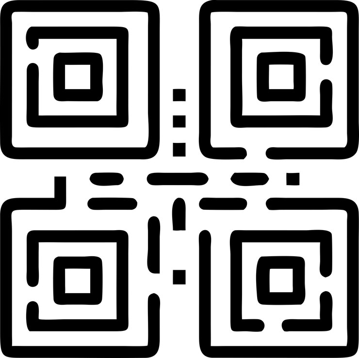 Vector qr code icon variant