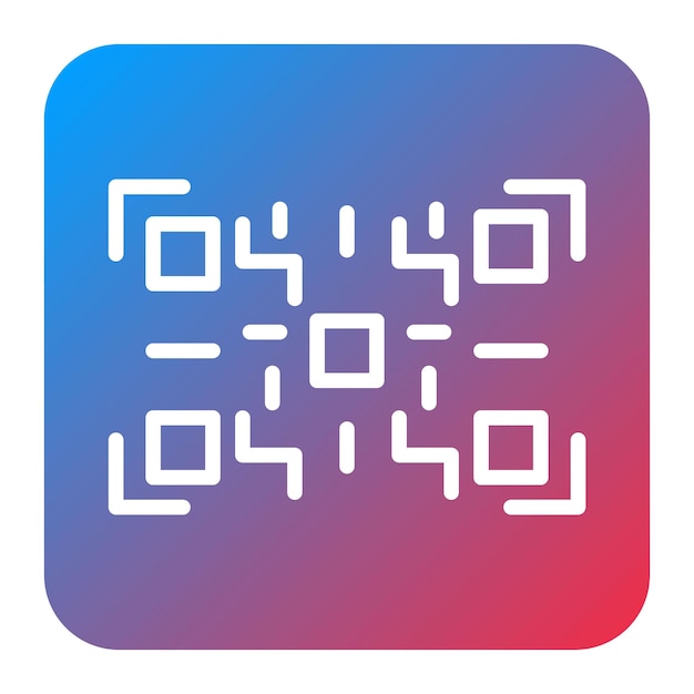 可以用于制造和分销的 QR 代码图标向量图像