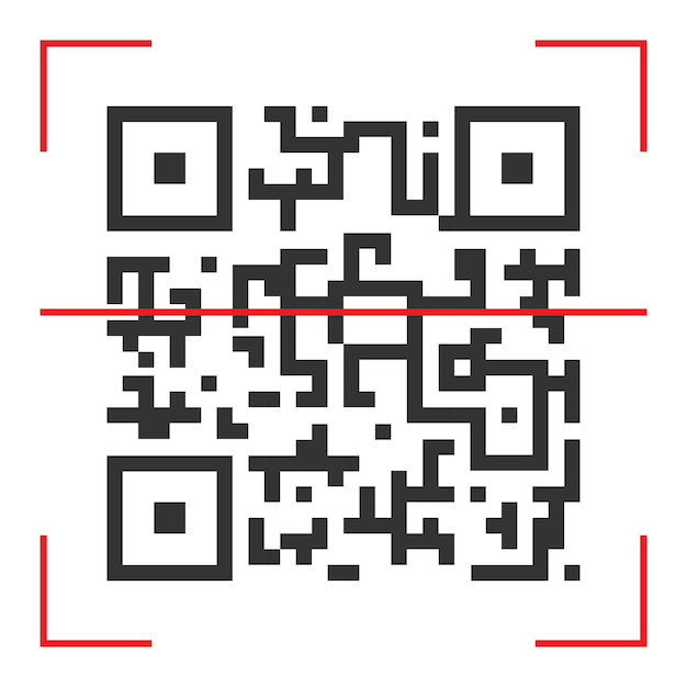 Вектор значка qr-кода