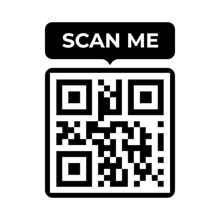Vector qr code icoon scan me vector
