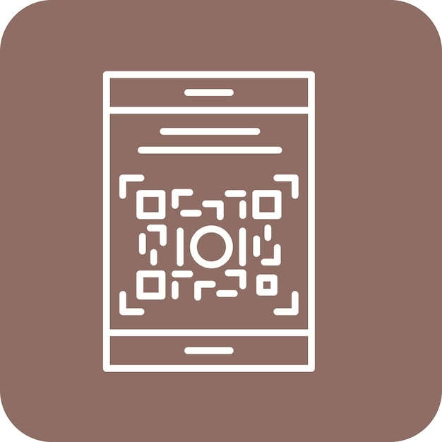 Vector qr-code icoon vector afbeelding kan worden gebruikt voor communicatie