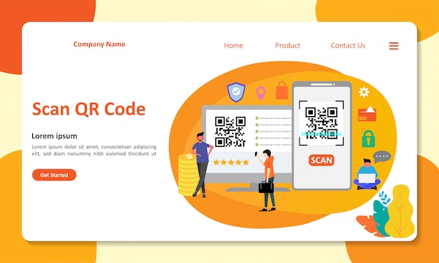 Qr code landing page