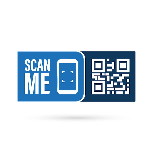 Qr code for payment QR code for smartphone Inscription scan me with smartphone