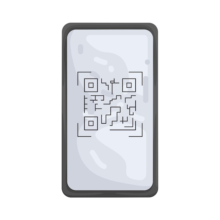 Vector qr code payment