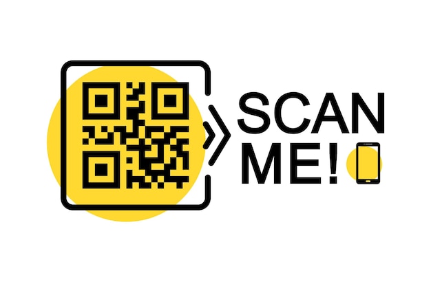 Set di icone per la scansione del codice qr scansione del codice qr per smartphone