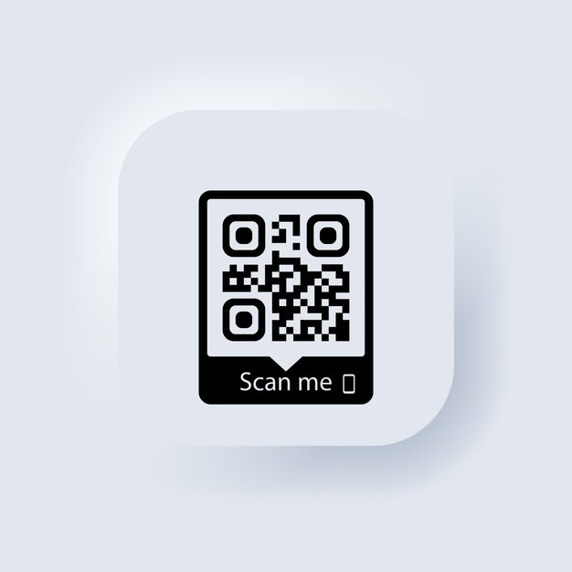 Qr Code Button Vectors & Illustrations for Free Download