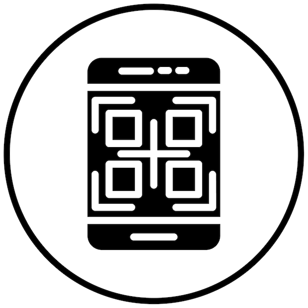 QRコードスキャン ベクトルイラスト