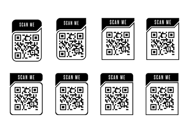 Vector qr-code scannen