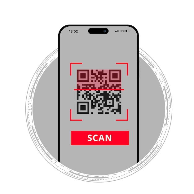 스마트 폰으로 QR 코드 바코드를 스캔하여 랜딩 페이지에 접촉없는 결제를 사용할 수 있습니다.