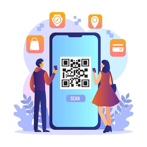 Vector qr code scanning with characters