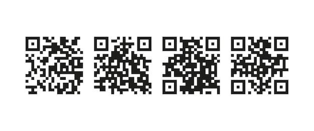Qr code set icon Quar codes with inscription scan me with smartphone Scan me icon Scan qr code icon for payment mobile app and identification Vector line icon for Business and Advertising