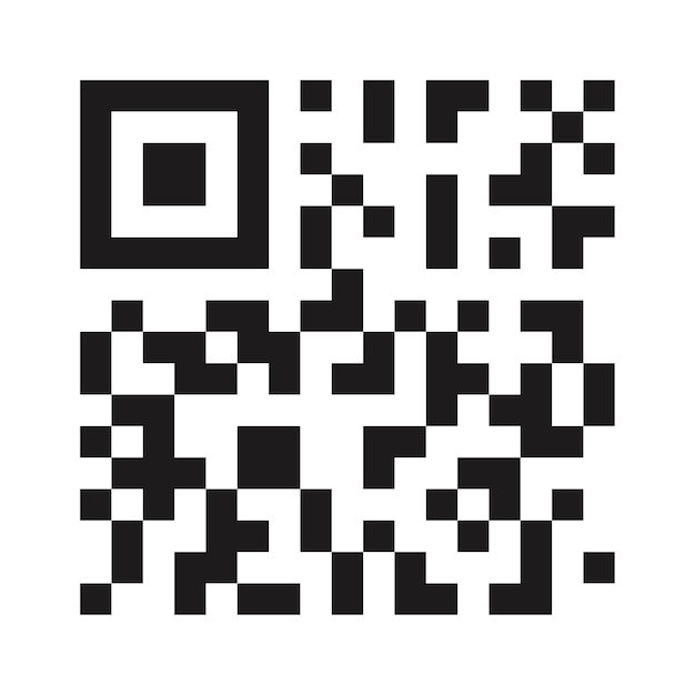 Vector qr code symbol