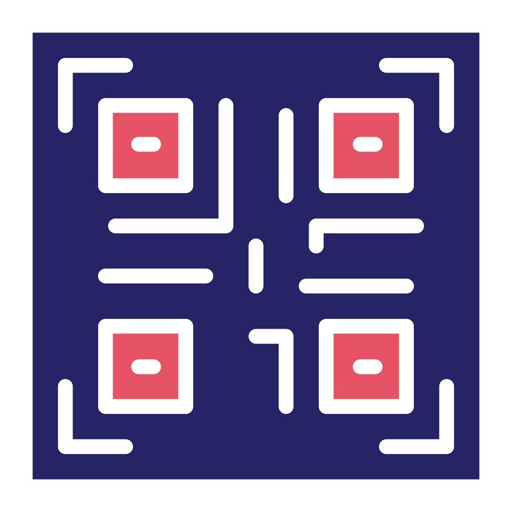 Vector qr code vector icon illustration of ecommerce iconset